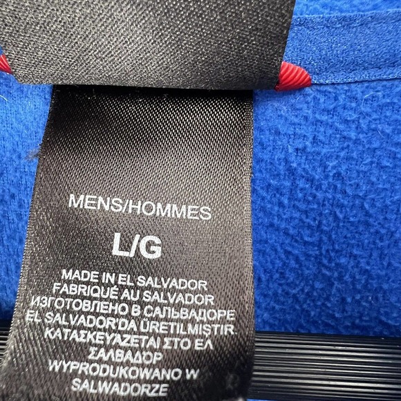 The‎ North Face Blue Quarter Zip Fleece Pullover Size Large - Picture 6 of 6